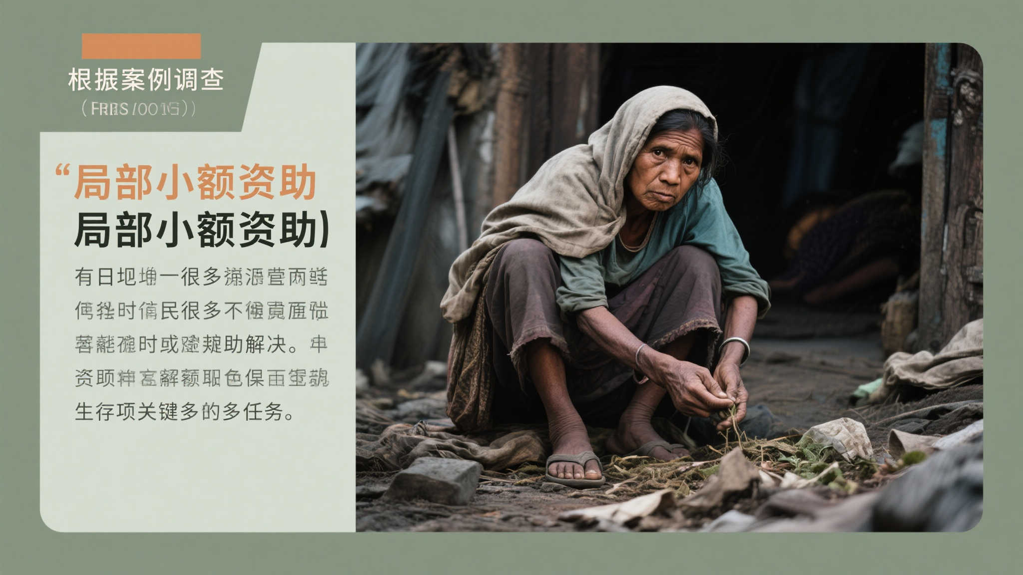 根据案例调查，“局部小额资助”是如今很多
