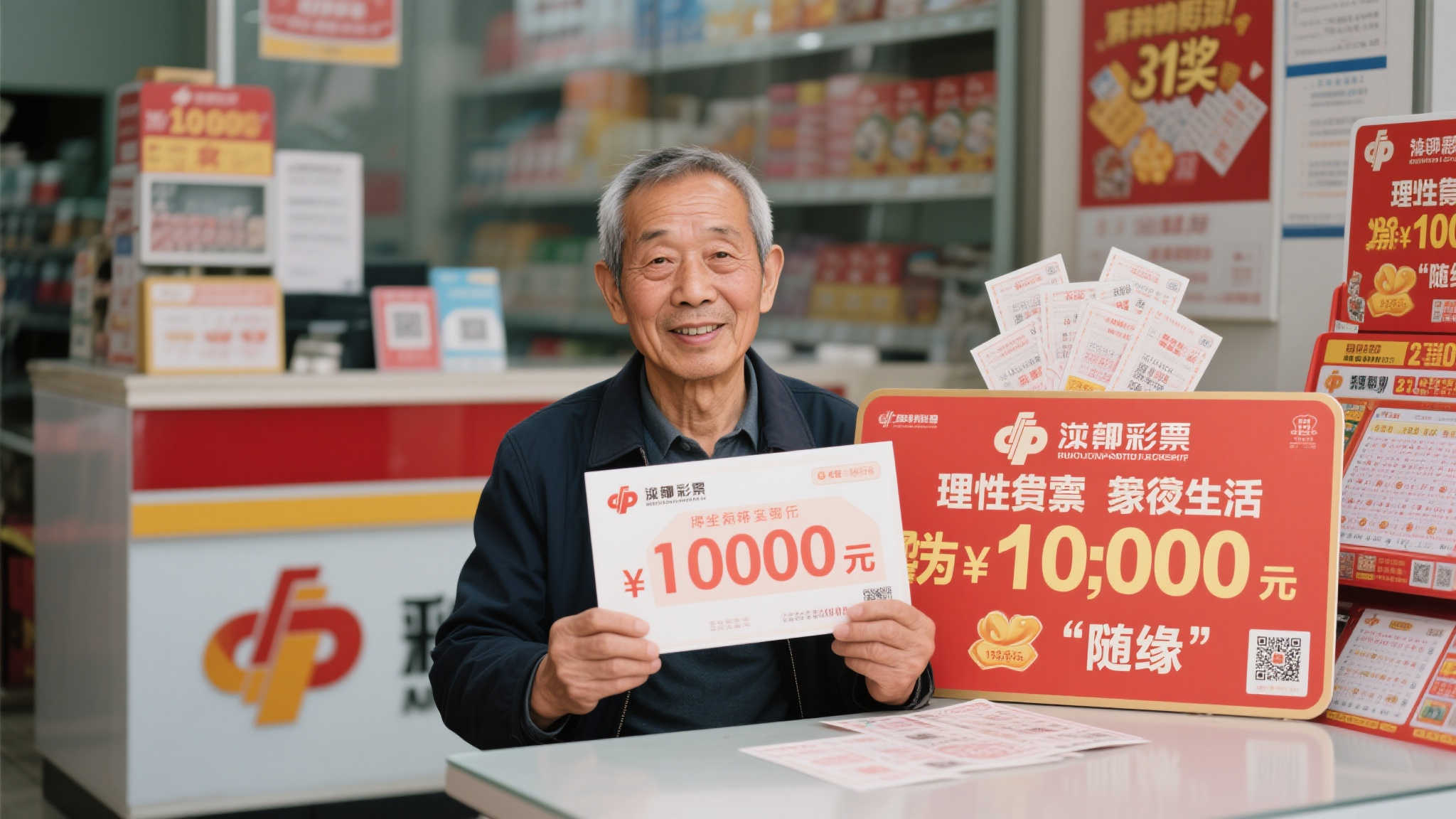 老彩民淡然领取双色球1358万大奖 生活如常不改初衷