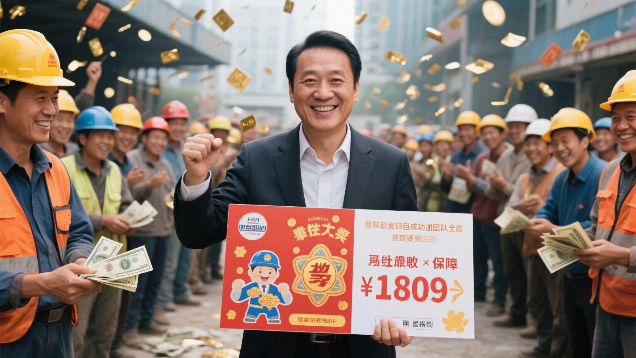 工程老板喜中双色球748万 优先为工人发放工资 在许多人眼中,中奖后的第一件事可能是改善