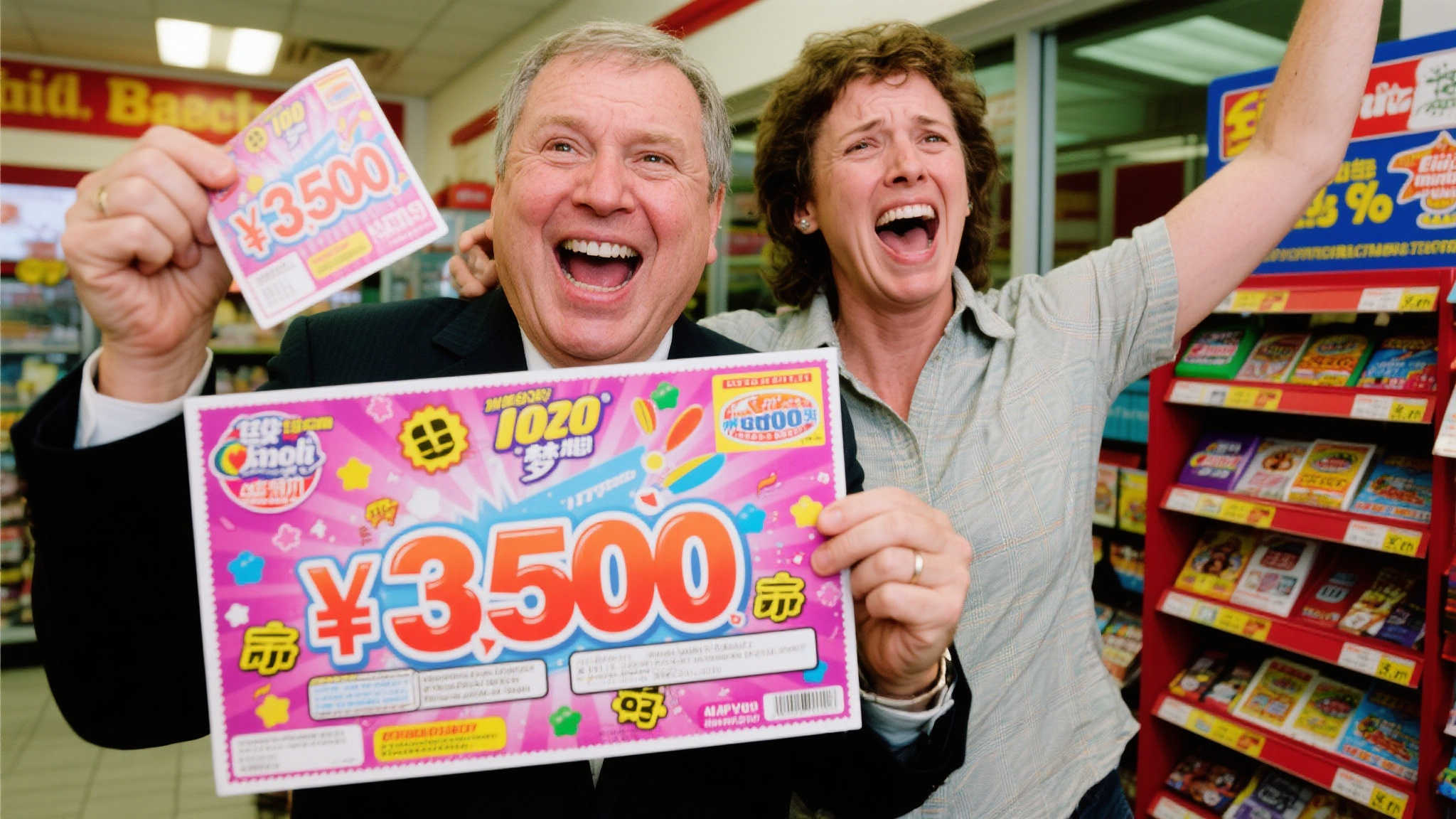 两好友联手购刮刮乐揽获百万大奖 当场平分奖金