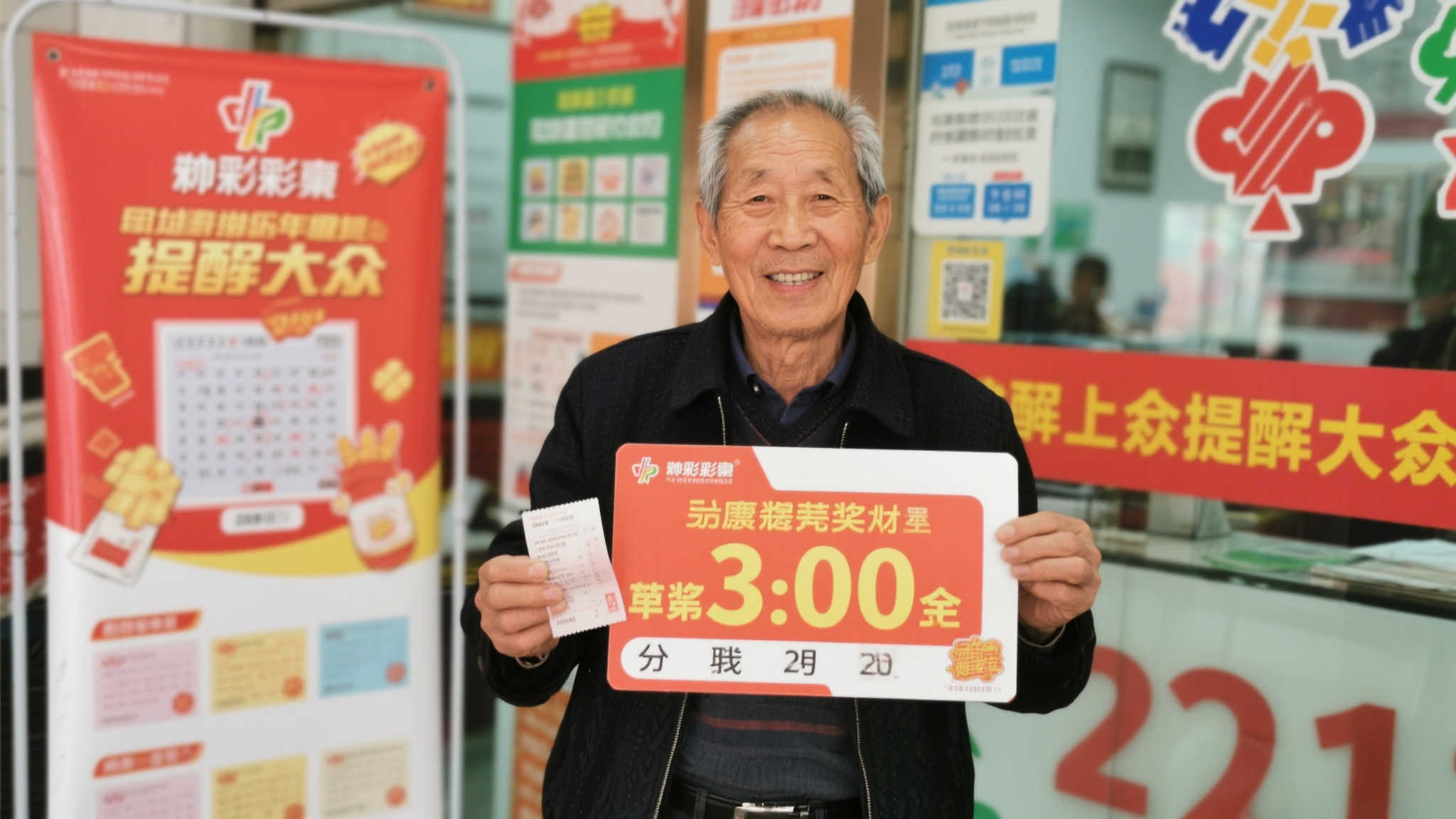 老彩民凭自选号揽获大乐透千万大奖 兑奖时慷慨捐款10万 同时,这位老彩民也提醒大家,购玩彩票应保