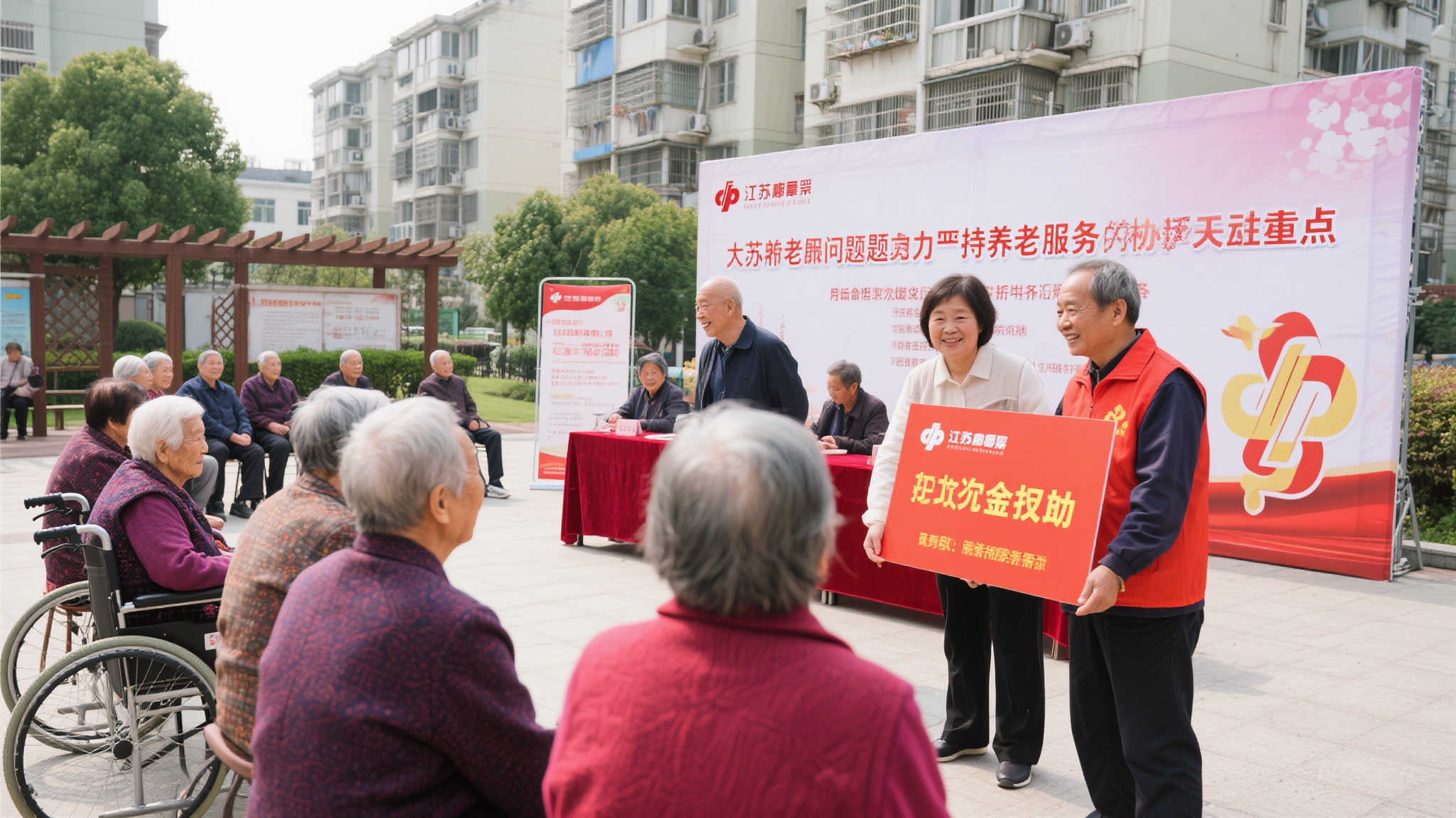 关怀社区暖人心 江苏福彩捐资30万敬老助慈 随着人口老龄化问题越发严重,全力支持养老