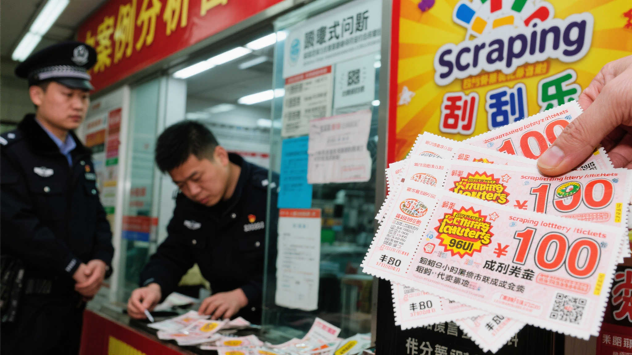 刮刮乐”被盗后迅速兑奖,两体彩店失窃案引警方调查 刮刮乐”被盗后迅速兑奖,两体彩店失窃案引警方调查